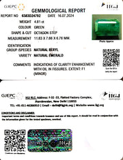 4.81/CT Natural Panna Stone with Govt. Lab Certificate-6771